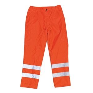 Safety Work Pants Fluorescent Orange Hawke & Co Class 2 high visibility Lined M